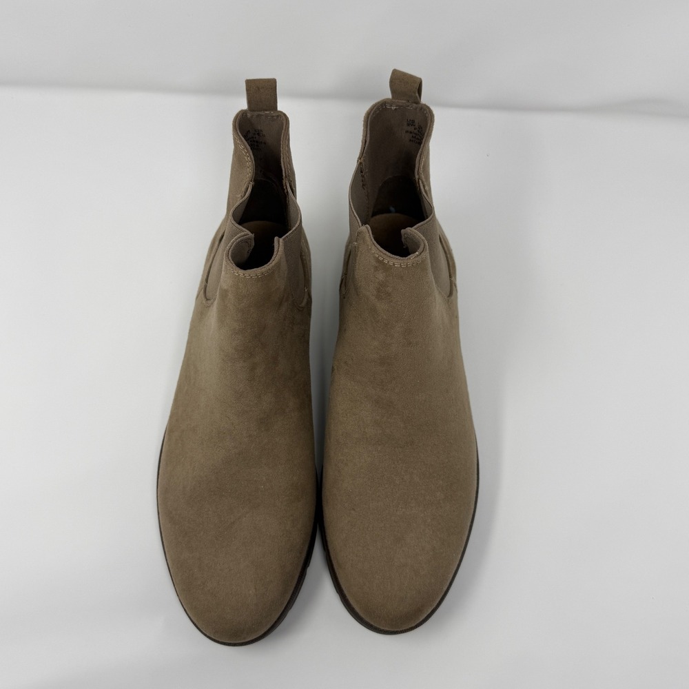 Dr. Scholls Northbound Chelsea Boots Womens 9W Taupe Fabric Ankle‎ Booties